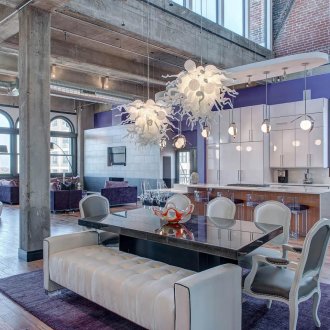 Μωβ κουζίνα