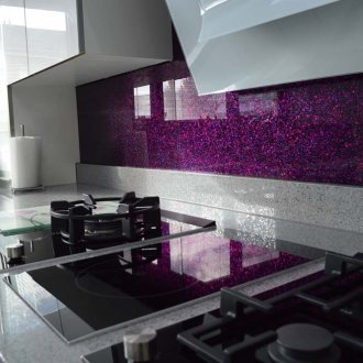 Μωβ κουζίνα