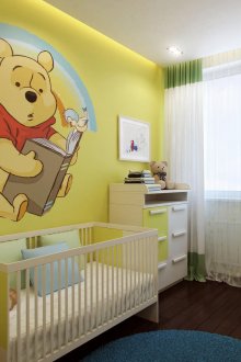 Κίτρινο παιδικό δωμάτιο