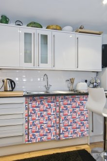 Abstract panoramisch beeld in het interieur
