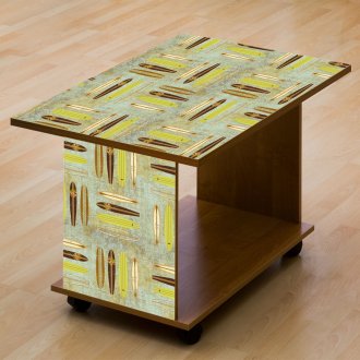 Καφές με γυαλιστερό τραπέζι