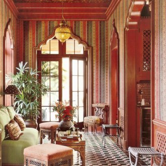 Σπιτική αίθουσα στυλ Biedermeier