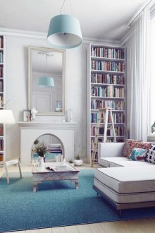 LED φωτισμός τοίχου στο σαλόνι