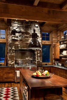 Κουζίνα στυλ σαλέ