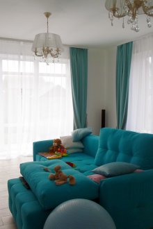 Τυρκουάζ καθιστικό