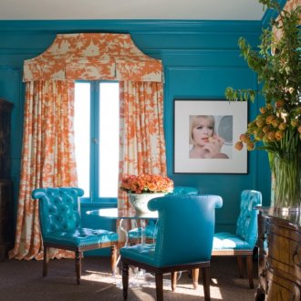 Τυρκουάζ καθιστικό