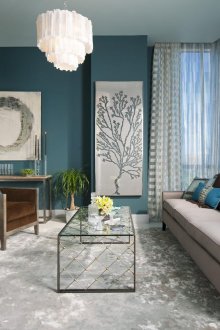 Τυρκουάζ καθιστικό