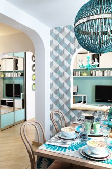 Πίνακας από συμπαγές ξύλο με διακοσμητικό γρασίδι