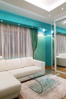 Τυρκουάζ καθιστικό