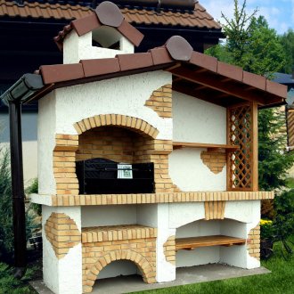 Gazebo με μπάρμπεκιου