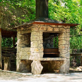 Gazebo με μπάρμπεκιου