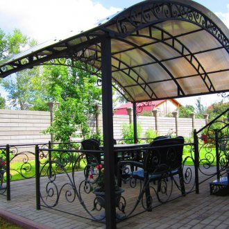 Gazebo με μπάρμπεκιου