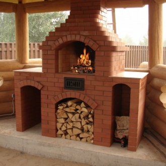 Gazebo με μπάρμπεκιου