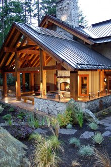 Rattan καναπέ στο αίθριο