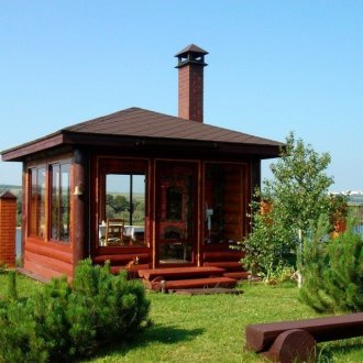 Gazebo με μπάρμπεκιου