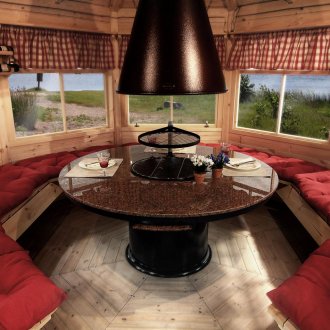 Gazebo με μπάρμπεκιου