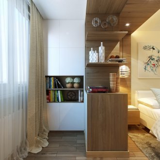 Μπαμπού κουρτίνες στο υπνοδωμάτιο