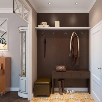 Καφέ κάλυμμα για την κρεβατοκάμαρα