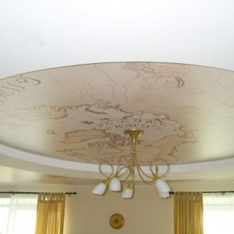 Τεντωμένη οροφή υφάσματος