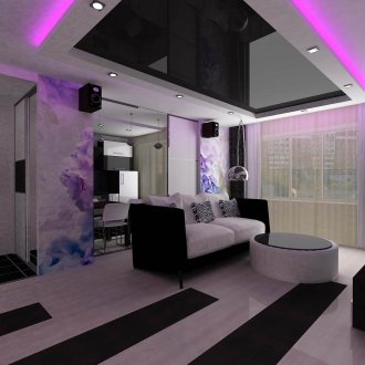 3d οροφή με οπίσθιο φωτισμό