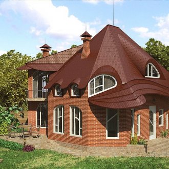 Σπίτι με ασυνήθιστη οροφή