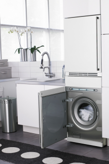 Wasmachine in de keuken