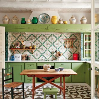 Μαροκινά πράσινα πλακάκια