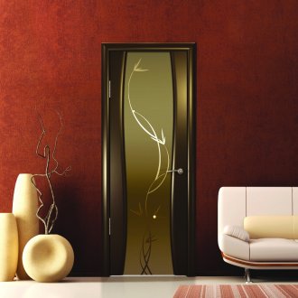 Μοντέρνα γυάλινη πόρτα