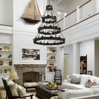 Πολυεπίπεδο πολυέλαιος με κεριά