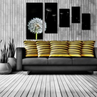 Χόρτο στον τοίχο του καθιστικού