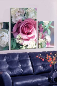 Σχεδιάζοντας τριαντάφυλλα με υγρή ταπετσαρία