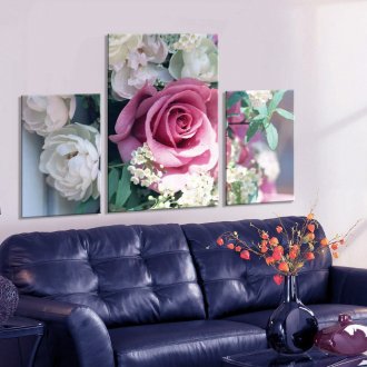 Modular εικόνα με τριαντάφυλλο