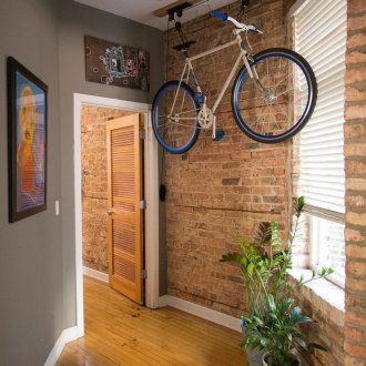 Γωνιακό τοίχο στο σαλόνι