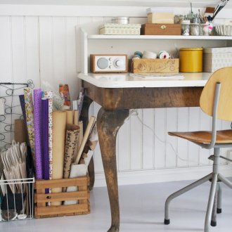 Γήρανση διακοσμητικά γύψο στο διάδρομο