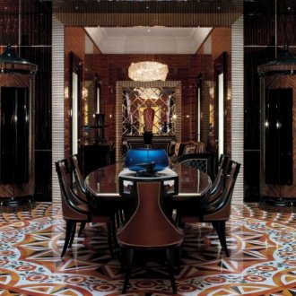 Σετ τραπέζι Zebrano