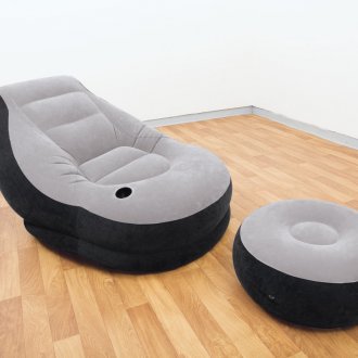 Φουσκωτή καρέκλα με οθωμανικά