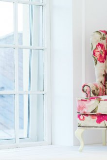 Flowers on the upholstery