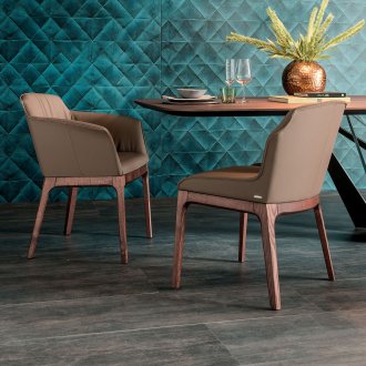 Γκρι μισή καρέκλα