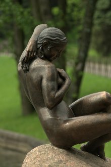 Κήπος γλυπτική στο χάλκινο