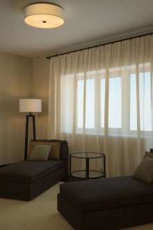 Lilac υφάσματα στην κρεβατοκάμαρα