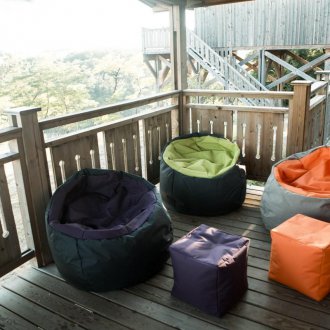 Μπαμπού κουρτίνες στη βεράντα