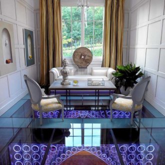 Art Nouveau γυάλινο πάτωμα