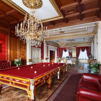 Art Nouveau κόκκινη πόρτα