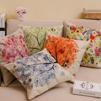 Εποχιακή εκτύπωση σε μαξιλάρια καναπέδων