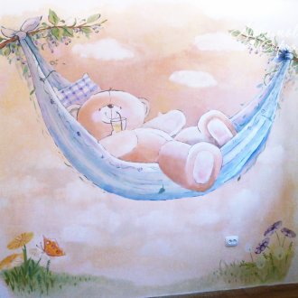 Κρεβάτι παιδικής καρέκλας σε σχήμα αρκούδας