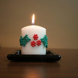 Wisteria από χάντρες και σύρμα