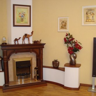 Διακόσμηση της πύλης του τζακιού