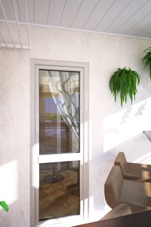 Ένα τέτοιο μπαλκόνι μπορεί να χρησιμοποιηθεί τόσο για εργασία όσο και για επικοινωνία.