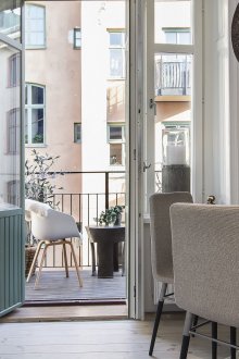 Διαμέρισμα σε μπαλκόνι και σκανδιναβικό στιλ