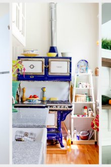 Διάφορες λύσεις σχεδιασμού με ράφια κουζίνας